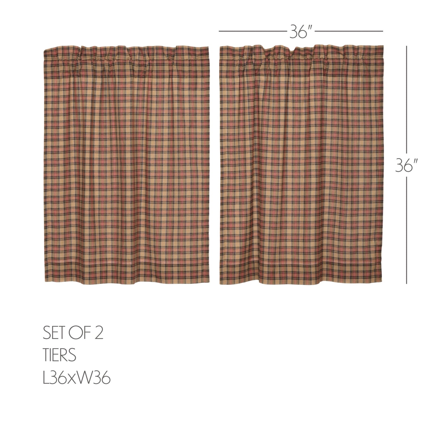 Crosswoods Tier Set of 2 L36xW36