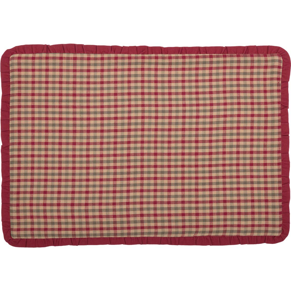 Jonathan Plaid Ruffled Placemat Set of 6 12x18