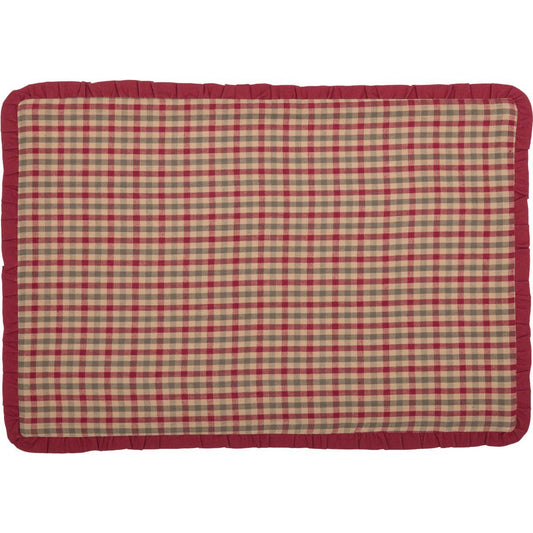 Jonathan Plaid Ruffled Placemat Set of 6 12x18