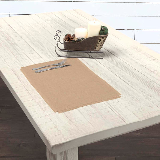 Jute Burlap Natural Placemat Set of 6