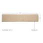 Burlap Vintage Runner Fringed 13x72