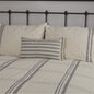 Market Place Gray Overcover Pillow Cover 25Lx15W