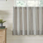 Market Place Gray Ticking Stripe Tier Set of 2 24Lx36W