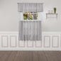 Farmhouse Ticking Blue Valance 16Lx60W