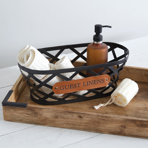 Guest Linens Basket
