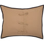 Black Check Star Standard Sham 21x27