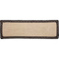 Sawyer Mill Charcoal Pig Jute Stair Tread Rect Latex 8.5x27