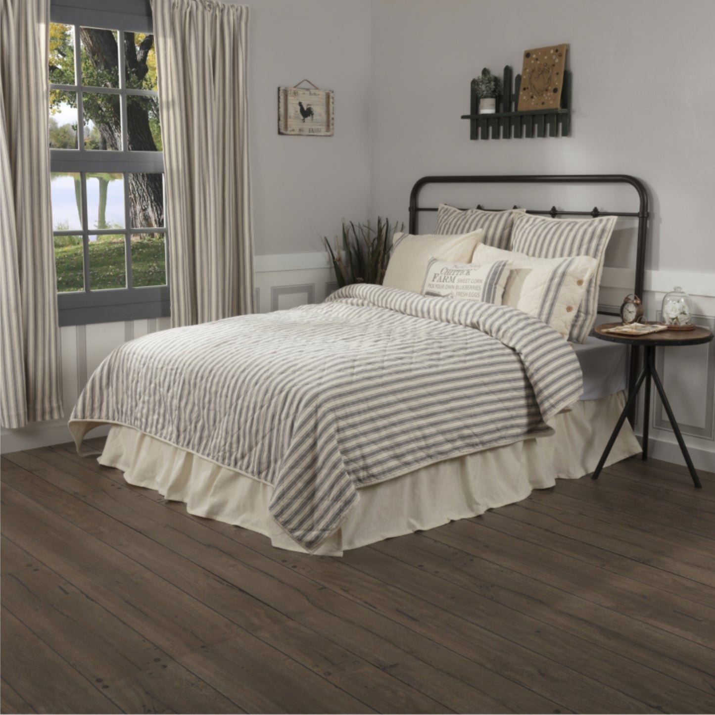 Market Place Gray Luxury King Quilt 105Lx120W