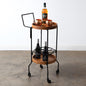 Wood & Iron Mini Bar Cart