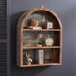 Arched Wood and Metal Shelf
