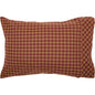 Burgundy Check Standard Pillow Case Set of 2 21x30