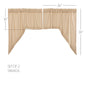 Burlap Vintage Swag Set of 2 36x36x16