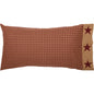 Ninepatch Star King Pillow Case w/Applique Border Set of 2 21x40