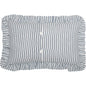Sawyer Mill Blue Ticking Stripe Fabric Pillow 14x22