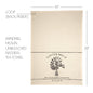 Sawyer Mill Charcoal Windmill Muslin Unbleached Natural Tea Towel 19x28