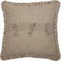 Sawyer Mill Charcoal Ticking Stripe Fabric Euro Sham 26x26