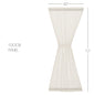 Tobacco Cloth Antique White Door Panel 72x40