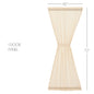 Tobacco Cloth Natural Door Panel 72x40