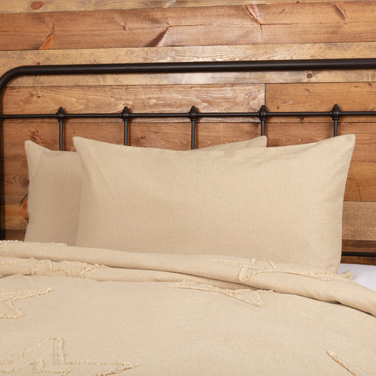 Burlap Vintage King Sham