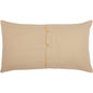 Burlap Vintage King Sham 21x37