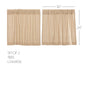 Burlap Vintage Tier Set of 2 L24xW36