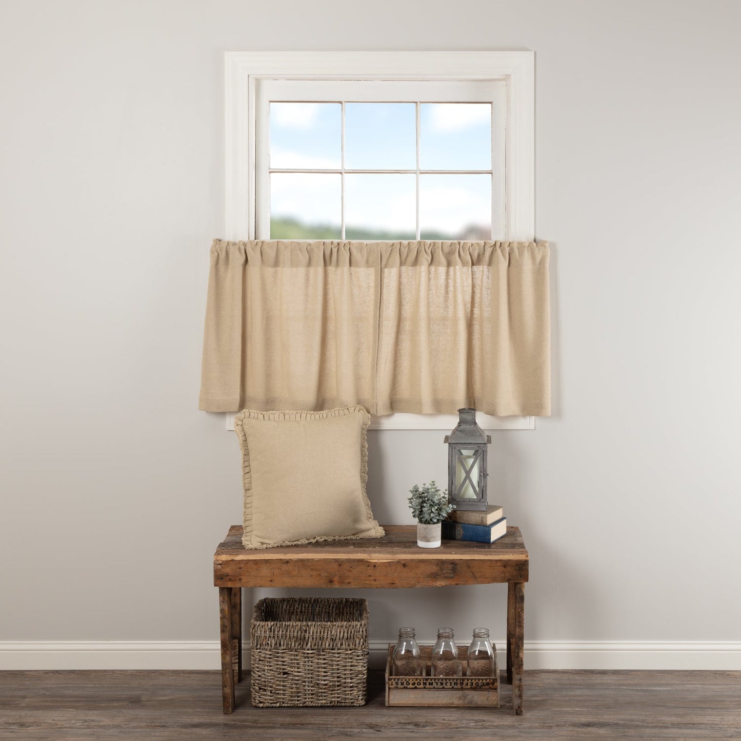 Burlap Vintage Tier Set of 2 L24xW36
