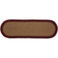 Cumberland Stenciled Moose Jute Runner Oval 8x24