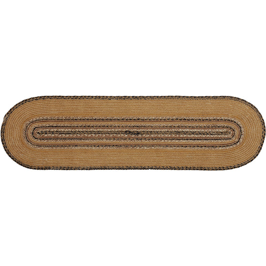 Kettle Grove Jute Runner Stencil Stars Border 13x48