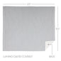 Sawyer Mill Blue Ticking Stripe Luxury King Quilt Coverlet 120Wx105L