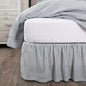 Sawyer Mill Blue Ticking Stripe Queen Bed Skirt 60x80x16