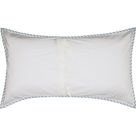 Sawyer Mill Blue Ticking Stripe King Sham 21x37