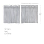 Sawyer Mill Blue Ticking Stripe Tier Set of 2 L24xW36