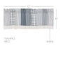 Sawyer Mill Blue Patchwork Valance 19x72
