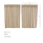 Sawyer Mill Charcoal Ticking Stripe Tier Set of 2 L36xW36