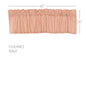 Sawyer Mill Red Ticking Stripe Valance 16x60