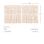 Simple Life Flax Natural Ruffled Tier Set of 2 L24xW36