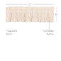 Simple Life Flax Natural Ruffled Valance 16x72