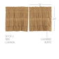 Simple Life Flax Khaki Ruffled Tier Set of 2 L24xW36