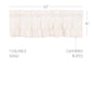 Simple Life Flax Antique White Ruffled Valance 16x60