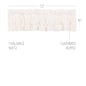 Simple Life Flax Antique White Ruffled Valance 16x72