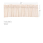 Simple Life Flax Natural Valance 16x60