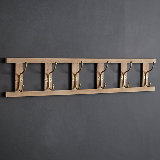 Ladder Six Hook Wall Rack