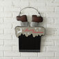 Santa In The Chimney Hanging Sign