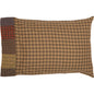 Cedar Ridge Standard Pillow Case with Block Border Set of 2 21x30