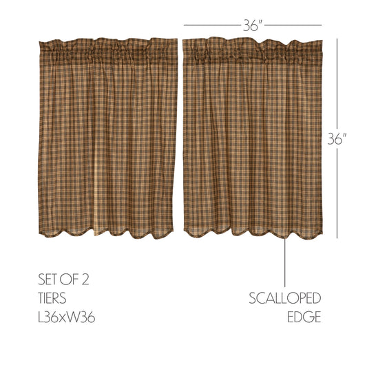 Cedar Ridge Tier Scalloped Set of 2 36x36