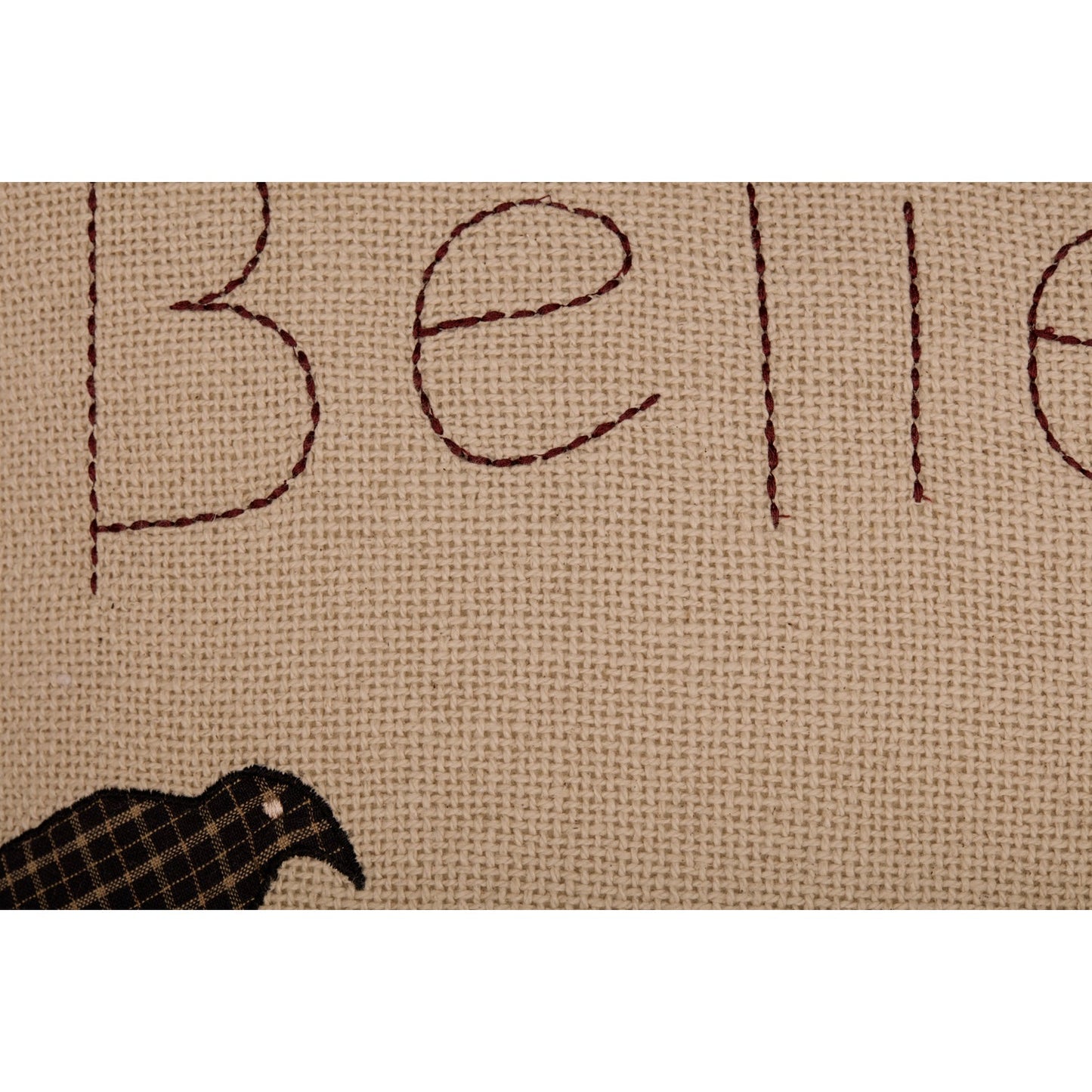 Kettle Grove Believe & Receive 18x18 Inch Farmhouse Cotton Throw Pillow Accent Decor