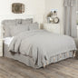 Farmhouse Ticking Gray Queen Duvet Cover 92Lx92W