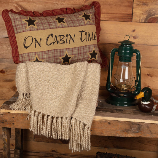 Dawson Star On Cabin Time Pillow