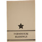 Farmhouse Star Country Life Muslin Unbleached Natural Tea Towel Set of 2 19x28