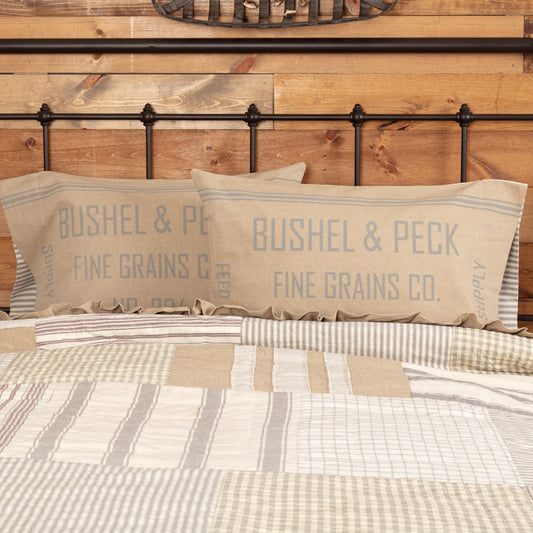 Grace Feed Sack Standard Pillow Case Set of 2